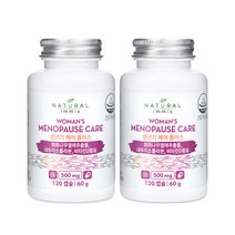 내추럴이믹스 여성 갱년기 케어플러스 식물성 에스트로겐 회화나무열매추출물 아마씨추출물 리그난 영양제 2병, 단품