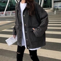포린박스 루즈핏 투포켓 청자켓 SY