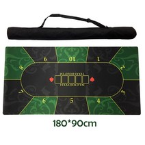 클래식 그린 고무 포커 테이블 레이아웃 80x90cm 0 인용 텍사스 홀덤 천 매트, 한개옵션0