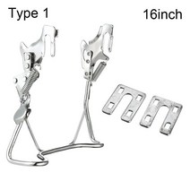 전기자전거교체용품 유니버설 전기 자전거 뒷바퀴 받침 더블 레그 E바이크 풋 지지 액세서리 주차 킥 스탠드 랙, [03] 16inchType 1