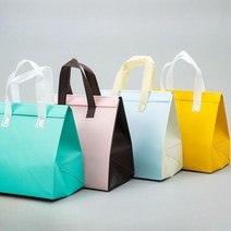 일회용보냉백 가방 손잡이 다양한 컬러, 화이트 100개 대형