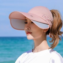 골프캡 여성 골프웨어 골프모자제작 쇼핑몰 썬캡 와이드앵글모자 종류 예쁜 시어머니 골프 모자 썬캡 엄마선물 부모님선물, 레더 핑크, 소장 주문 아이스 슬리브