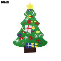 크리스마스 펠트 트리 장식 DIY 장식 액세서리 쇼핑몰 쇼윈도 배치, 유형 B