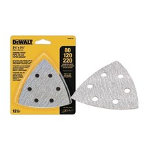 디월트 샌딩페이퍼 DWASPTRI 삼각 80 120 220방 멀티커터날