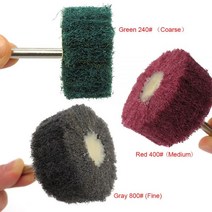 6mm 생크 플랩 샌딩 휠 25x50mm 나일론 섬유 연마 버프 240 400 800 1-10 개, 02 Red 400Grit_02 2pcs