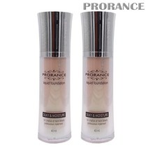 프로랑스 리퀴드 파운데이션 40ml 21호 내추럴베이지 2개 (실키&모이스처)
