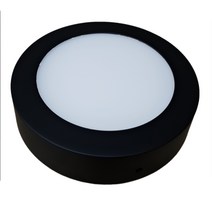 ML [ML] LED 엣지 4인치 노출형 직부등 (고급형), 블랙원형(주광색)