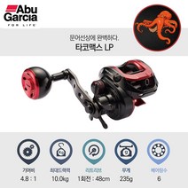 아부가르시아 타코맥스 LP 문어 베이트릴 4.8 저기어비 10kg 드랙력 우핸들, 타코맥스LP(우핸들)
