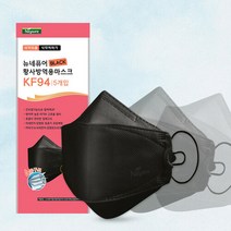 에코페어 네퓨어 KF94 황사마스크 블랙 대형 60p, 단일/상품