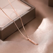 블링바텀 목걸이_Blingbottom necklace 14K plating / 옵션: 로즈골드 Rosegold