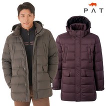 PAT 포켓디테일 후드 다운 점퍼