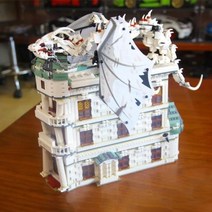 중국레고 레고호환 moc 53748 diagon 골목 gringotts 은행 우크라이나 ironbelly 드래곤 모델 4185pcs 빌딩 블록 벽돌 장난감 선물 세트, 대각선으로 오다