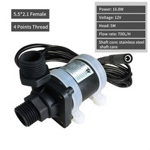 펌프 12V 24V 1.4A DC 브러시리스 DC 워터 펌프 IP68 스레드 태양열 온수기 샤워 난방 부스터 펌프-20-100, 12V 16.8W_3