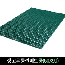생고무 동전 매트 중(60X90) 수영장 업소용, 녹색