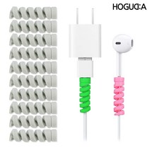 스프링 케이블 보호캡 충전기 바이트 10개입, 그레이 5세트 (총 10개입)