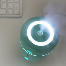 저소음 차량용 휴대용미니가습기 탁상용 책상가습기, 블루