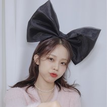 생활일번지 대왕리본 머리띠, 블랙100006
