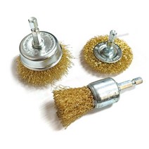 알덴 브러쉬세트 (3PCS) CUP3SET (드릴용) 드릴용브러쉬 엔드브러시 컵브러쉬 평브러쉬 전기드릴브러쉬