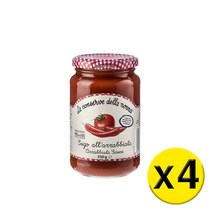 4팩 Le Conserve Della Nonna 르 콘서브 델라 논나 - Arrabiata Hot & Spicy Sauce - 라비아타 핫 & 스파이시 소스 350g, 4개