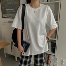 피치기모레이어드반팔티셔츠