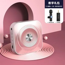확성기 레크레이션 강사용 온라인강의 교사 시간제수업 피트니스 관광여행 가이드 마이크, 핑크-1