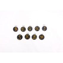 골프마커 클립자석 볼마커 이니셜 씨리즈 (4) 크리스탈 핸드메이드, K