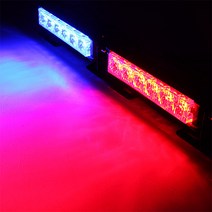 자동차 오토바이 LED 스트로브 경광등 싸이키, 바. 4LED 스트로브 DRL 레드+블루