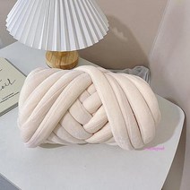 MMSc_자이언트얀가방 방석 망고실 빅얀 패브릭 만들기 벨벳 뜨개실 자이언트얀실 자이안트얀 쟈이언트얀 두꺼운실 자이언트실 뜨개질실klm148, MMSc_브라운