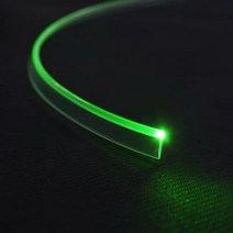 소프트 직경 3mm 클리어 T 형 스커트 사이드 글로우 광섬유 케이블 라이트 리본 내장 PMMA 자동차 유연한, 02 5M Cable, 1개