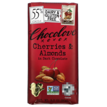 초코러브 쵸코식품 카카오매스 대두레시틴 바닐라 체리 아몬드 다크 초콜릿 코코아 55% 90g 4개