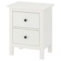 이케아 HEMNES 헴네스 2칸 서랍장 54x66cm, 화트스테인 503.556.87, 화트스테인 503.556.87