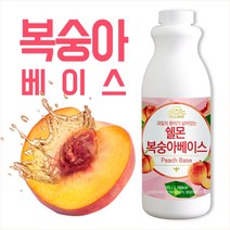 {더케어위닛} 쉘몬 복숭아 농축액 1kg (과육), 3개