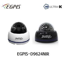 이지피스 EGPIS D9624NIR 실내 적외선 돔 감시카메라, 화이트