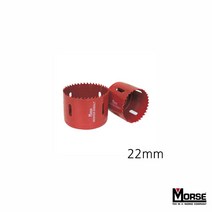 [ILΞ6] 모르스 바이메탈 홀쏘 규격 22mm 드릴날 플라스틱가공 컷터 카타 소형공작기계 커터 철판 롱타입 목재 리머_Eη3270Ml, Ξ해당상품η