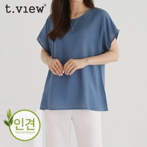 티뷰 라운드가오리인견블라우스_V3B-VBL038
