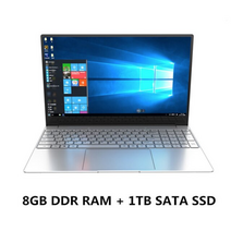 가성비 노트북 대학생 직장인 업무용 학습용 가벼운 저렴한 인강용 싼 추천 주식 게임 저가 줌 수업용15.6인치 슬림 게임용 노트북 노트북 컴퓨터 PC 사무실 노트북 168, 8G 램 1TB SSD