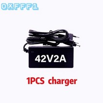 전동킥보드 배터리 리튬 36v 10s4p 60000mah 200000mah 18650 w 자전거 및 전기 스쿠터 대용량 bms xt60 플러그 포함, 42v2a 자동차