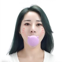 페이스 얼굴 안면 라인 근육 운동 볼살 슬리머, 1개