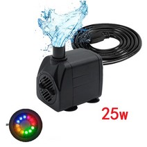 지하수펌프 소방펌프 말통펌프 지하수모터 슬러지펌프 2.5W-35W 수족관 워터 펌프 220V-240V 매우 조용한, 08 25W_03 UK