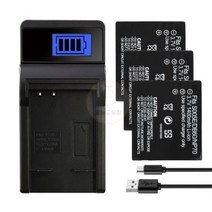 카메라 배터리 CGA-S005 파나소닉 루믹스 DMC-FX180LX1LX2LX3 FX01 FX07 FX3 FX100 1400mAh CGAS005E DB60 NP70, 08.1Charger 3Battery
