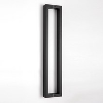 강화도어손잡이 블랙 600 스텐사각 40x20