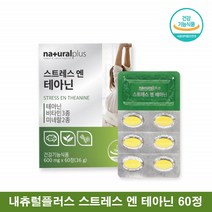스트레스엔 테아닌 250 엘 테아닌 홍경천 스트레스 릴렉스 테아닌 영양제 L테아닌 60정