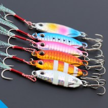 메탈지그 CTM011S 숏 캐스팅 케이 메탈지그 농어 삼치 광어 우럭 볼락 쇼어지깅, 40g, 01 레인보우