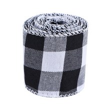 선물상자 리본 포장박스 인쇄 삼베 트리 화환 격자 활 와이어 가장자리, 13.14 Grid width 2cm - width 6