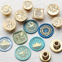 압인기 맞춤 로고 왁스 인감 스탬프 웨딩 생일 이미지 레트로 디자인 이름 씰링 공예 용품, 04 diameter 35mm