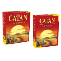 영문판 카탄 섬 보드 게임 CATAN 25주년 에디션 5-6인 파티 카드, 5판 + 확장판 5-6