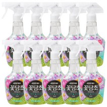 [살균 99.9%] 샤프란케어 꽃담초 섬유탈취제 연꽃향 용기 400ml, 10개