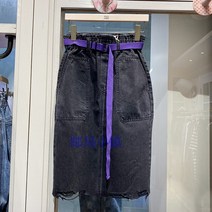 여성 데님 스커트 JUCY JUDY 2020 가을과 겨울 New 스타일 패션 벨트 JUSK725B