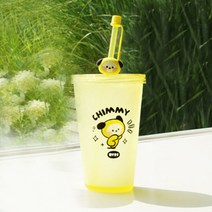 BT21 텀블러 아이스 빨대컵 콜드컵 알제이 타타 쿠키 치미 코야 망 미니니 피규어, BT21 미니니 텀블러 치미