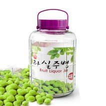 매실청 담는 유리병 용기 통 대형 매실청병 매실통 과일담금주병 공병 인삼술병 매실주병 술병 야관문주, 보라보라 과실주병 12L